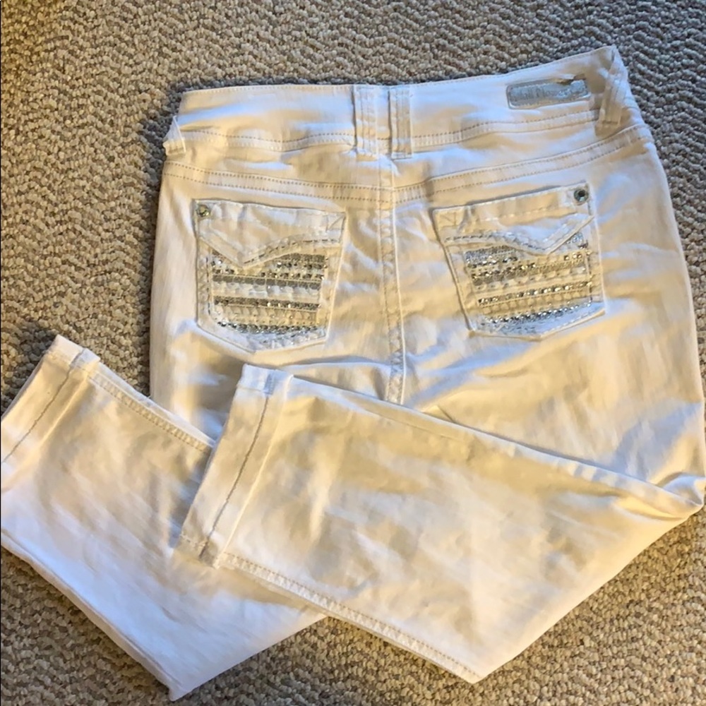 White Jean Capris